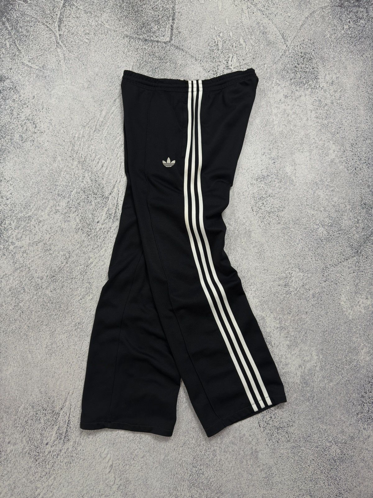 Vintage Adidas Firebird Straight Black Track Pants