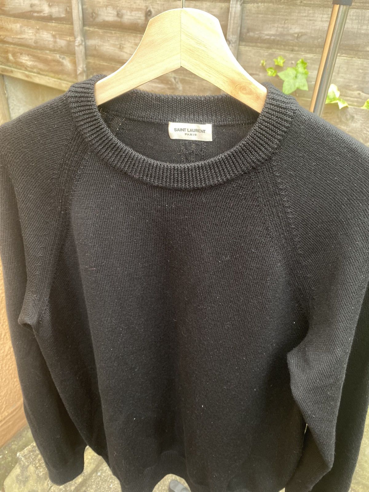 Saint Laurent Paris Saint laurent black wool sweater Size US M / EU 48-50 / 2 - 2 Thumbnail