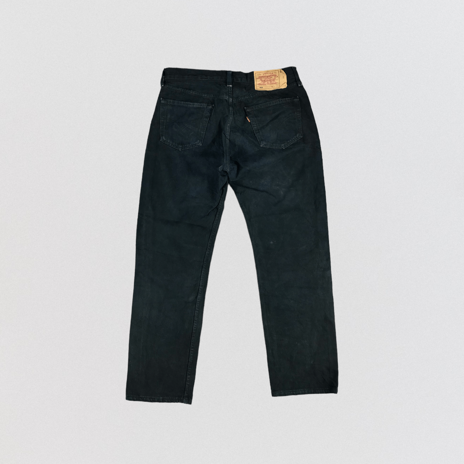 Levi's Faded Black Levis 501 Jeans-JM2924 Size US 33 - 2 Thumbnail