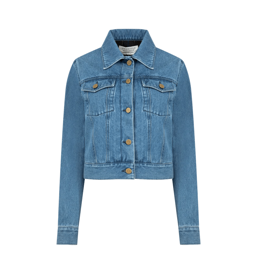 Gabriela Hearst o1h1sh11225 Bronte Jacket in Blue Size S / US 4 / IT 40 - 1 Thumbnail