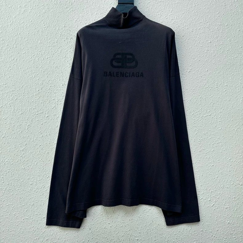 Balenciaga Balenciaga Buckle Velvet Logo High Neck Long Sleeve Size US XS / EU 42 / 0 - 1 Thumbnail