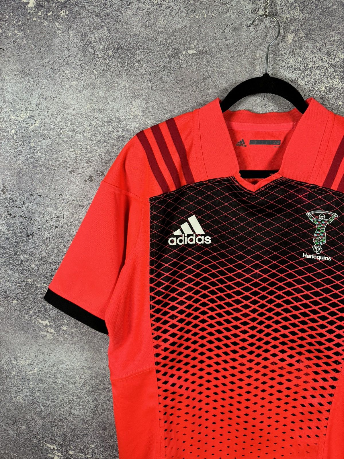 Adidas × Vintage 2017/18 Maillot Adidas Harlequins Rugby Taille Jersey Large Size US L / EU 52-54 / 3 - 3 Thumbnail