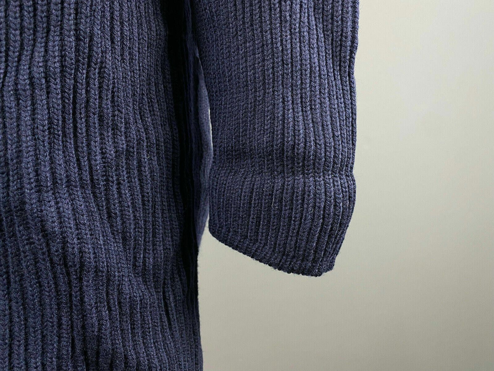 Designer Fabiana Filippi Navy Blue Wool Sweater Cardigan Size 48 Size M / US 6-8 / IT 42-44 - 6 Thumbnail