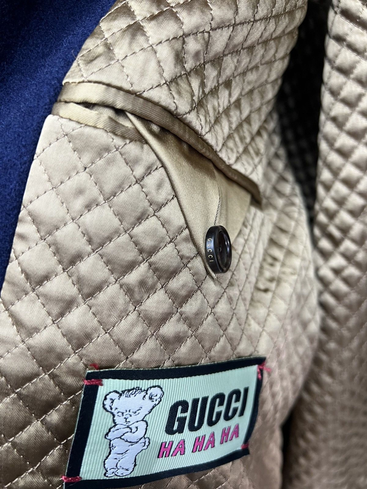 Gucci Gucci Cherry Navy Bomber Jacket Size US M / EU 48-50 / 2 - 8 Thumbnail