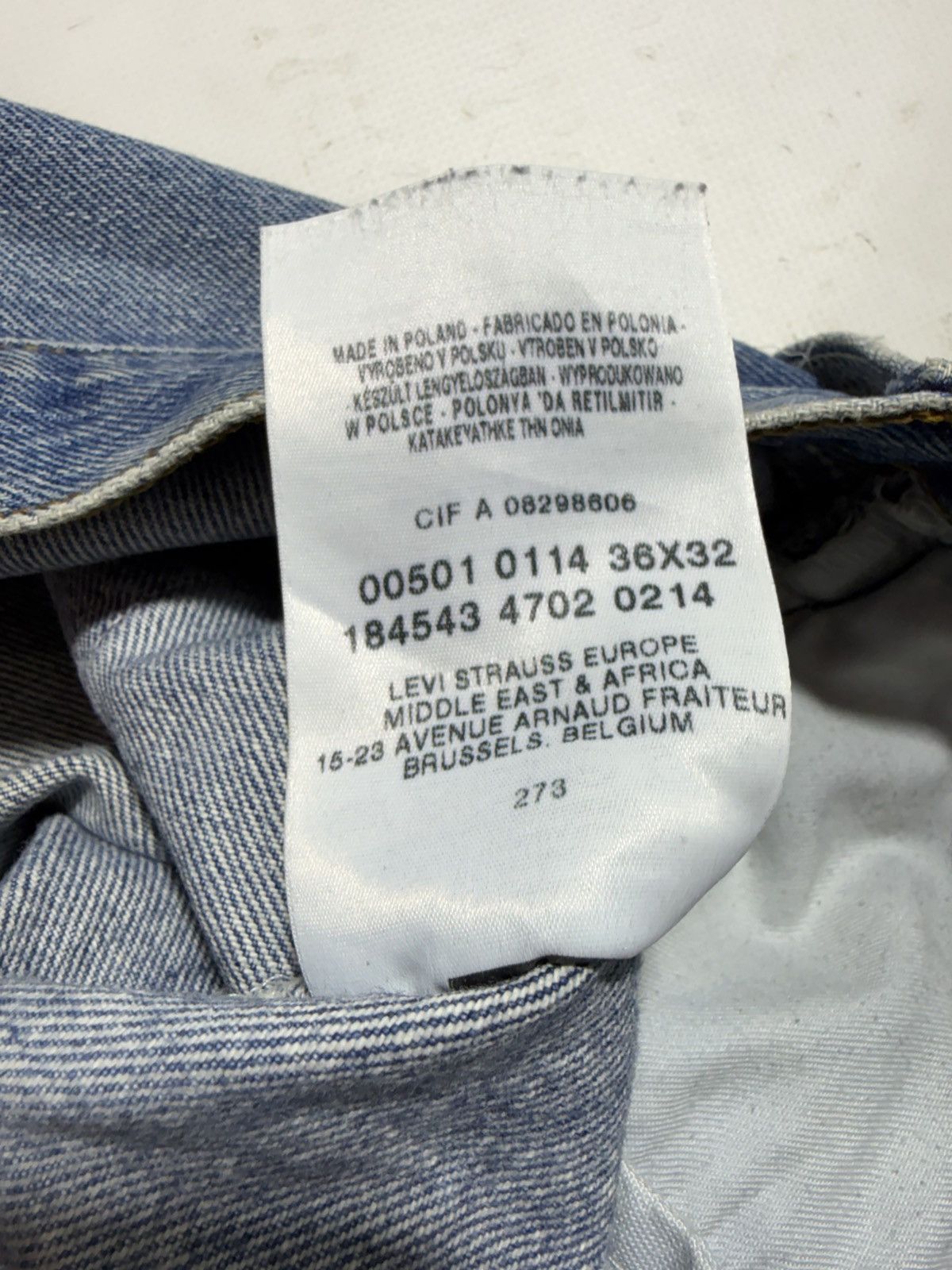Levi's Vintage Levis 501 Jeans Size US 36 / EU 52 - 17 Thumbnail