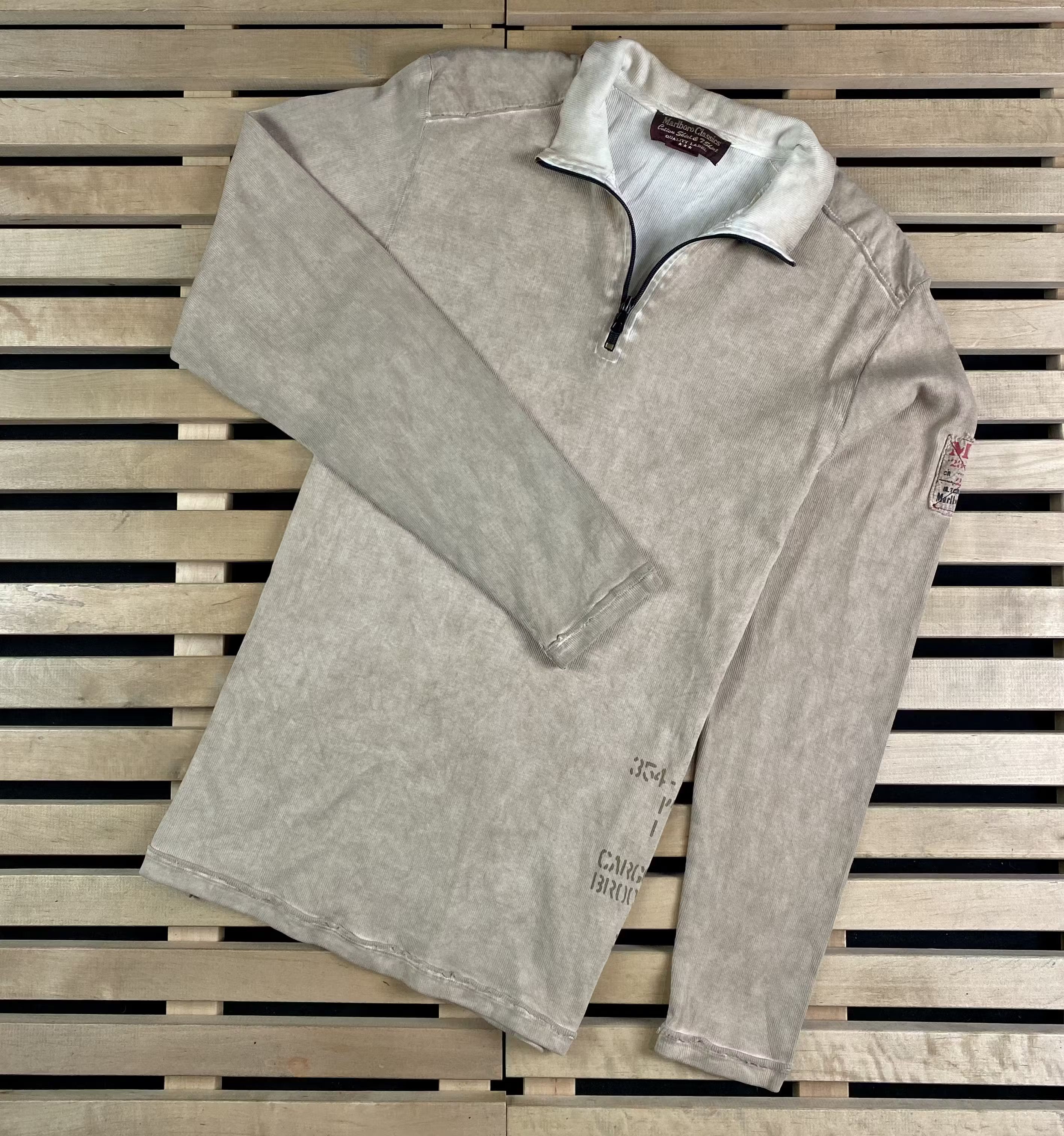 Marlboro × Vintage Men’s Sweatshirt Pullover 1/3 Zip Marlboro Vintage Size XL Size US XL / EU 56 / 4 - 1 Thumbnail