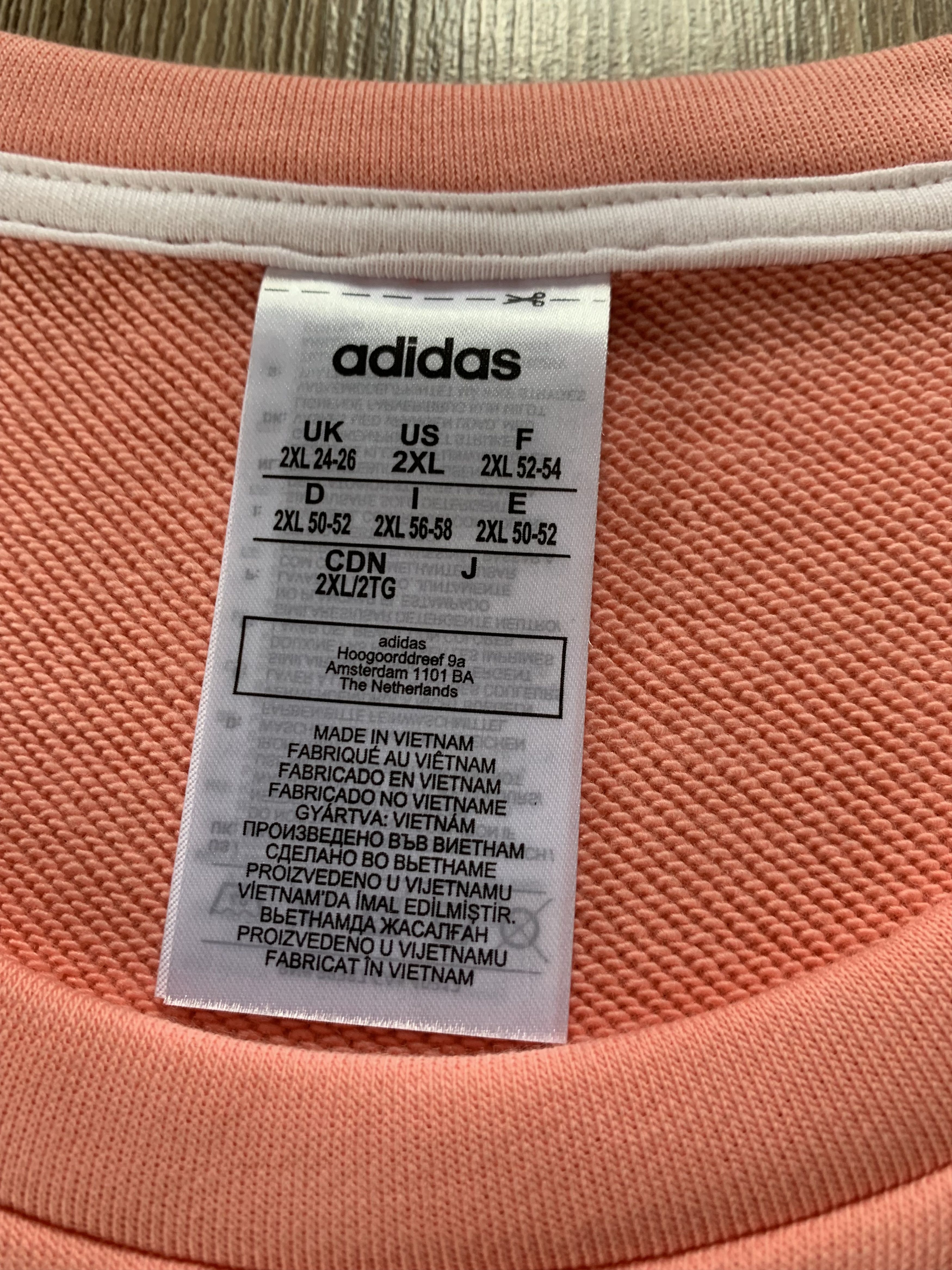 Adidas Women's Adidas Pink Big Logo Oversized Sweatshirt Size XXL / US 16-18 / IT 52-54 - 6 Thumbnail