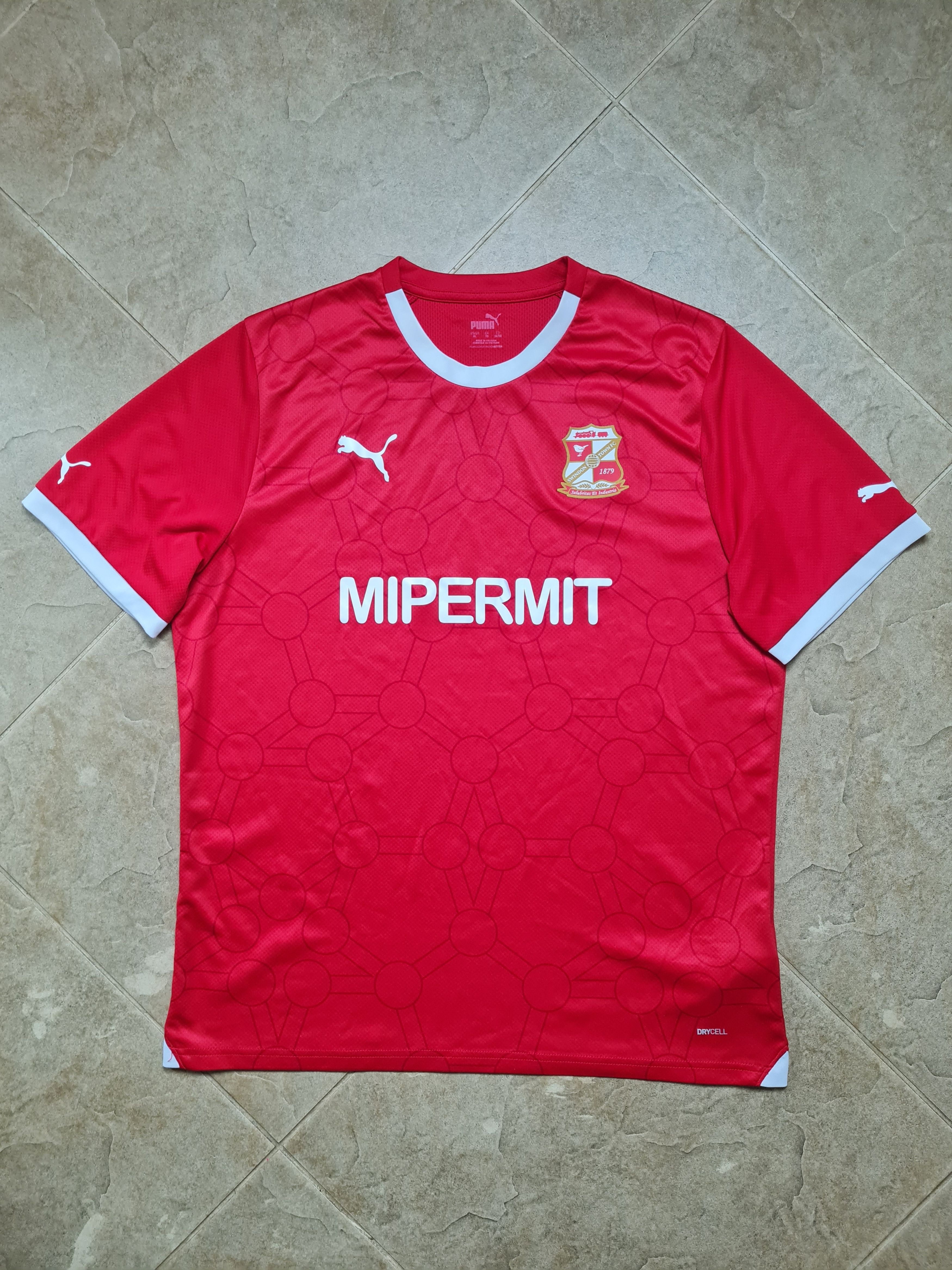 Puma Puma Swindon Town FC 2023-24 Home Football Shirt MiPermit Size US XL / EU 56 / 4 - 10 Thumbnail