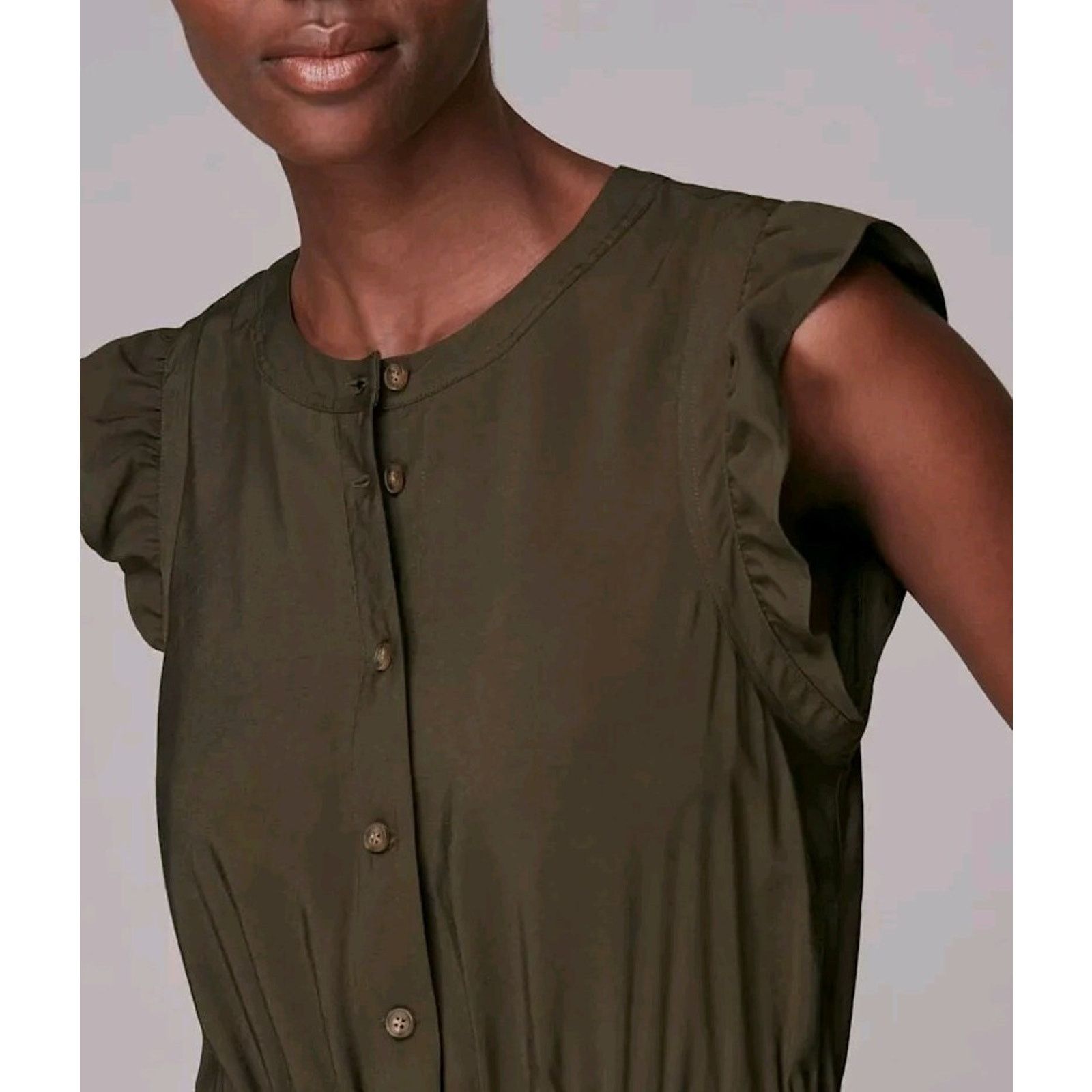 Whistles WHISTLES Women straight Jumpsuit Khaki Size 8 A000120 Size 30" / US 8 / IT 44 - 3 Thumbnail