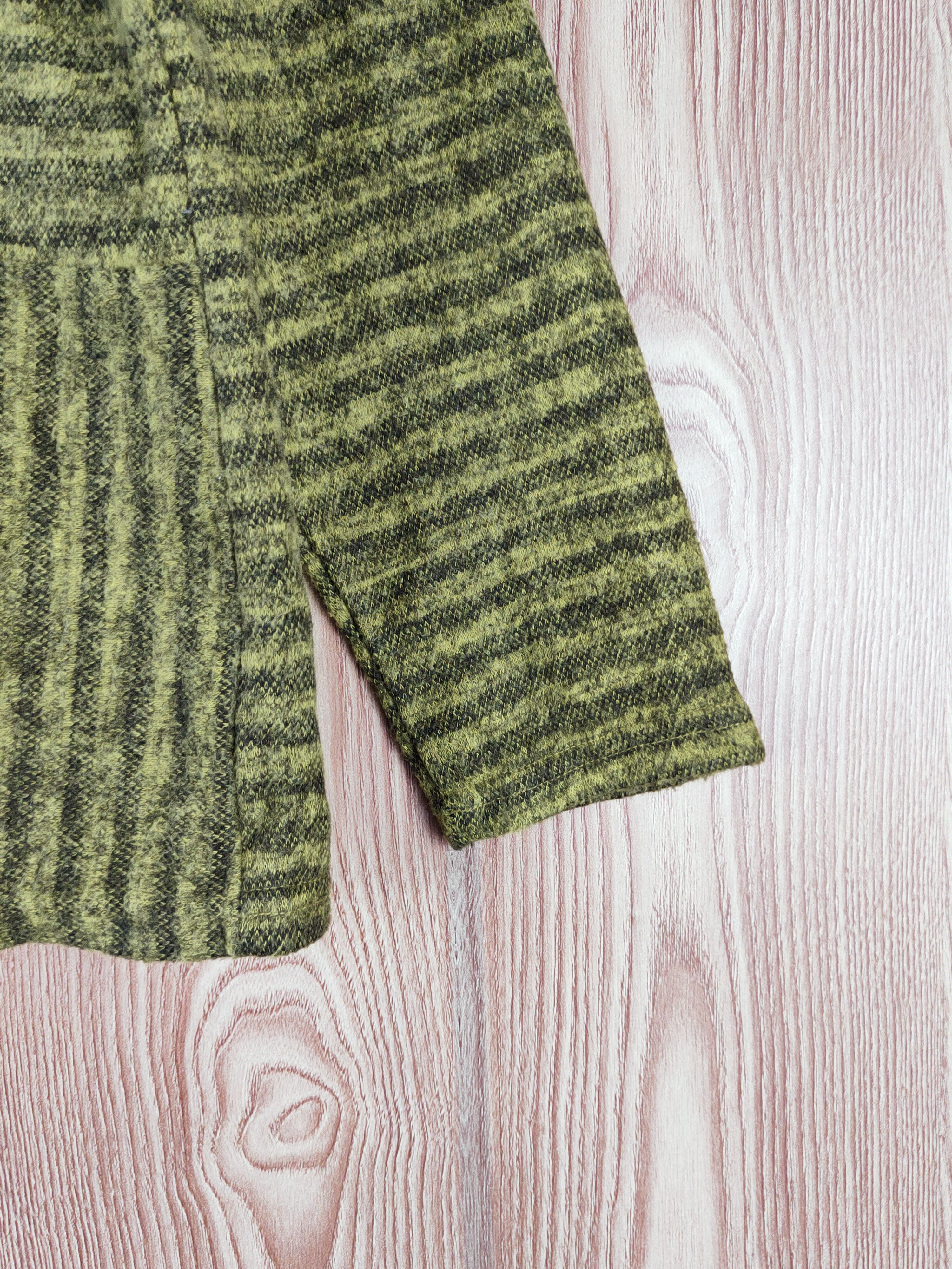 Homespun Knitwear × Japanese Brand × Vintage Viante Green Knitwear Button Up Shirts #W557 Size M / US 6-8 / IT 42-44 - 6 Thumbnail