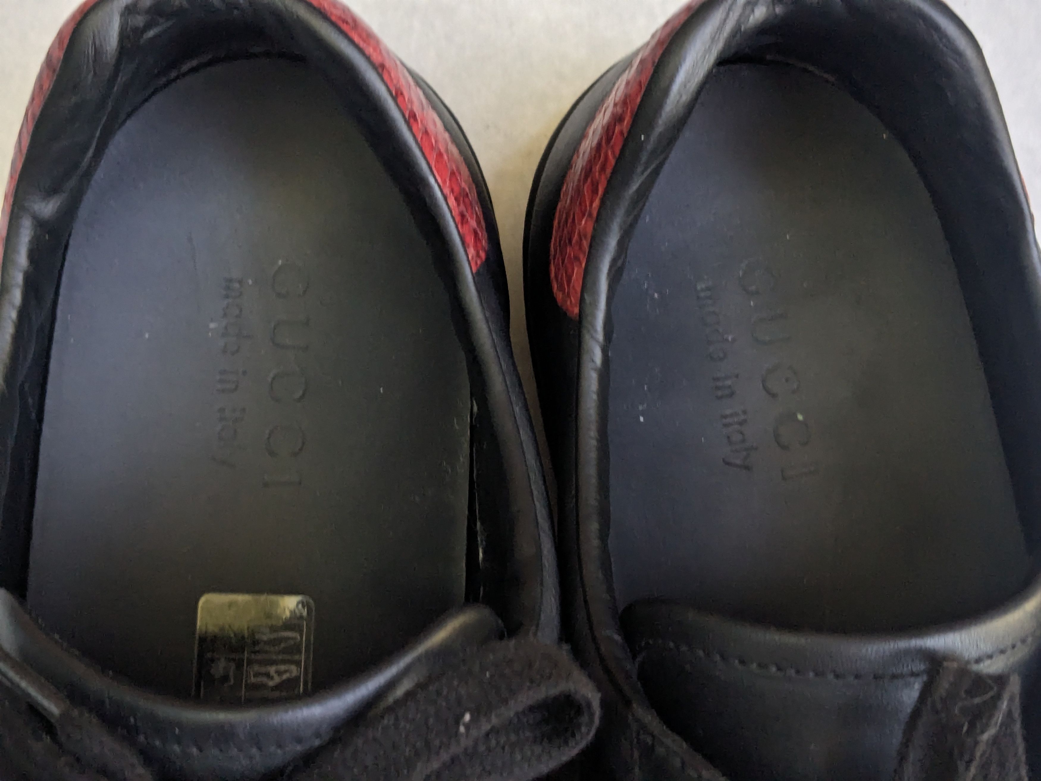 Gucci Gucci Ace Sneakers Black 9 Web Leather Low Tops Size US 9 / EU 42 - 7 Thumbnail