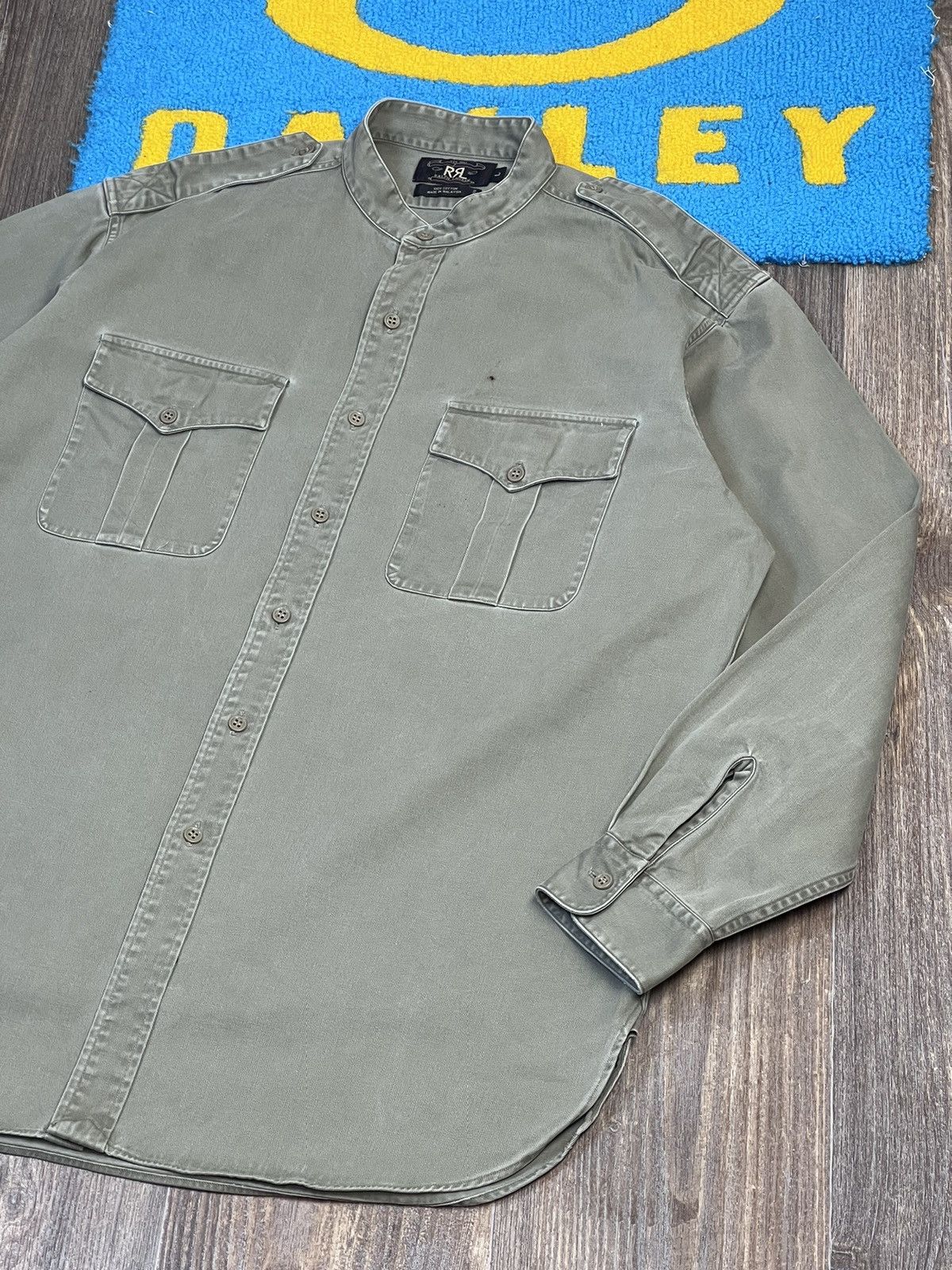 Polo Ralph Lauren Vintage Double RL Military Western Heavy Buttons Shirt Size US L / EU 52-54 / 3 - 4 Thumbnail