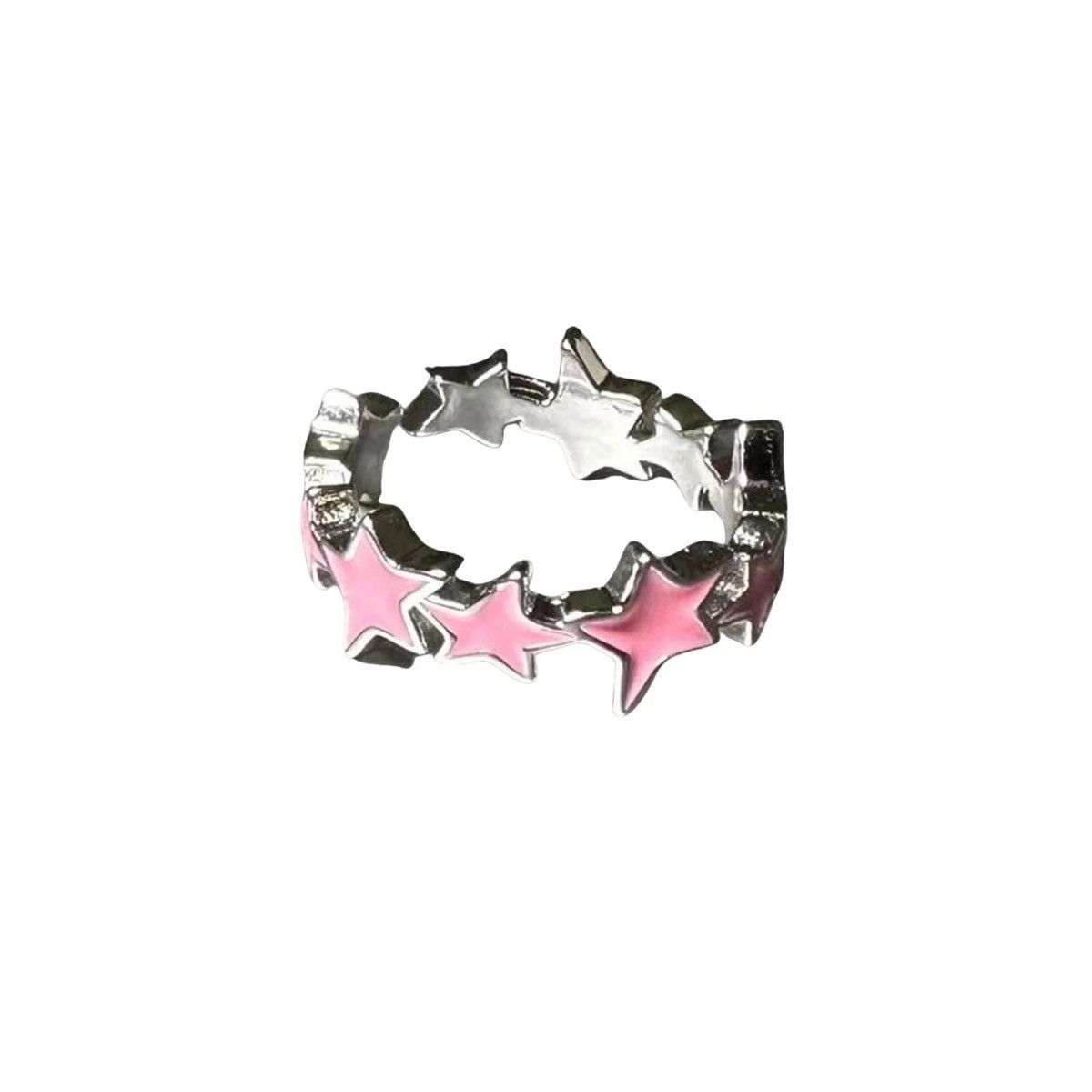 Jewelry Pink Star Ring Size ONE SIZE - 1 Thumbnail