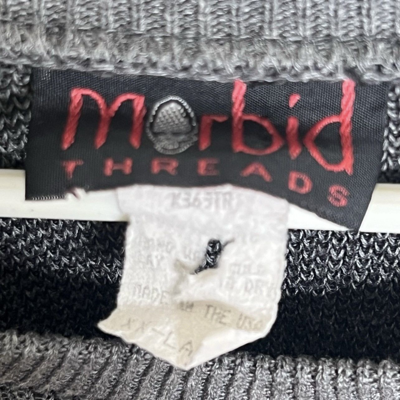 Vintage Vintage 90s Morbid Threads Tribal Print Sweater Made In USA Size US L / EU 52-54 / 3 - 6 Thumbnail