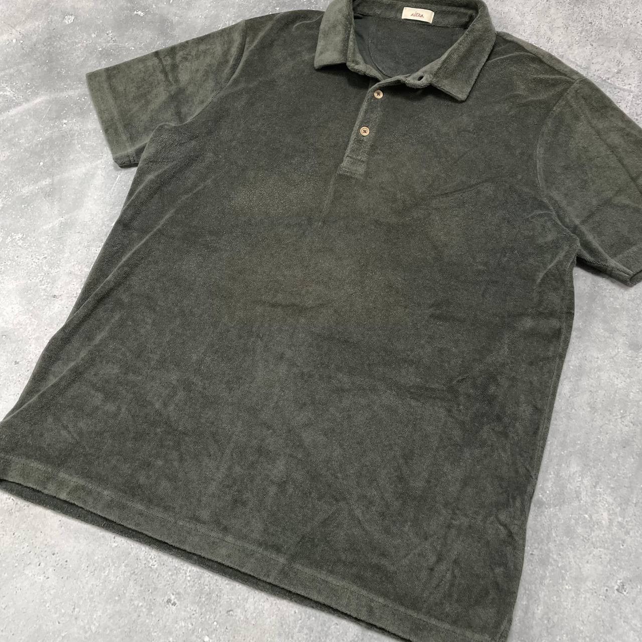 Altea Altea Terry Towelling Polo Shirt Green Size L Size US L / EU 52-54 / 3 - 12 Thumbnail