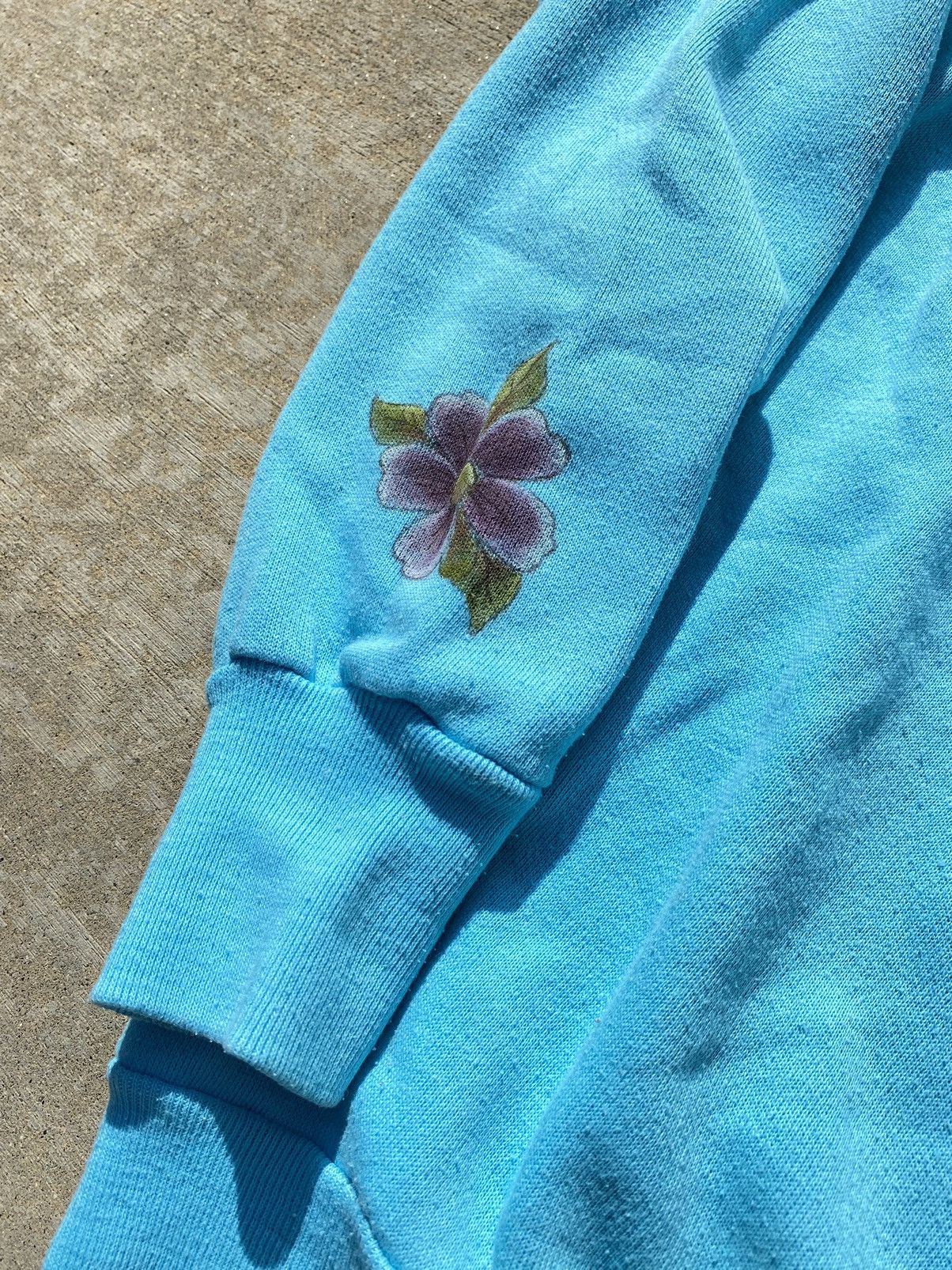 Handmade × Vintage VINTAGE Flower Crewneck Size L / US 10 / IT 46 - 3 Thumbnail