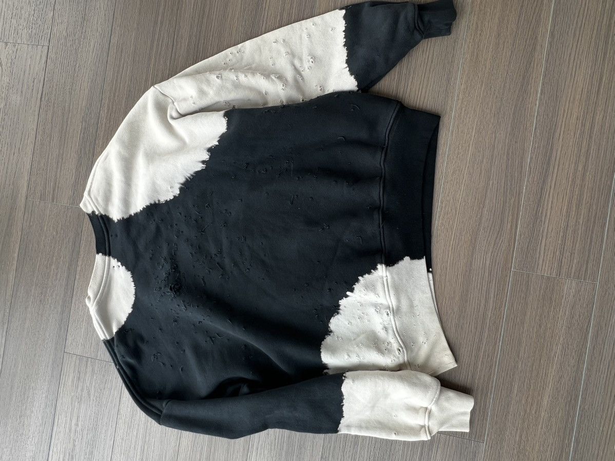 Amiri Shotgun Bleached Oversize Crew Black Size US S / EU 44-46 / 1 - 8 Thumbnail
