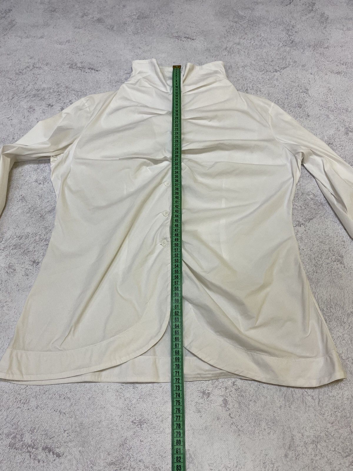 Transit Uomo Transit Par Such Womens Avant Garde White Button Up Shirt Size M / US 6-8 / IT 42-44 - 15 Thumbnail