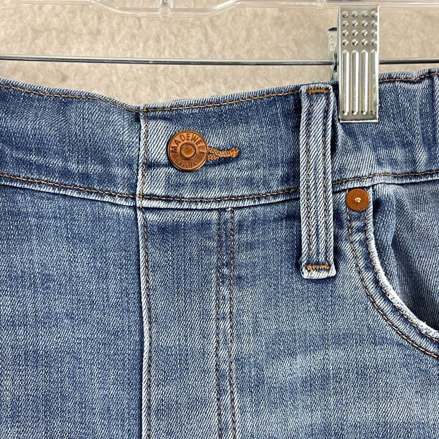 Madewell Madewell Jeans Womens Size 26 Pull On Straight Leg Blue Denim High-Rise Casual Jeans Size 26" / US 2 / IT 38 - 5 Thumbnail