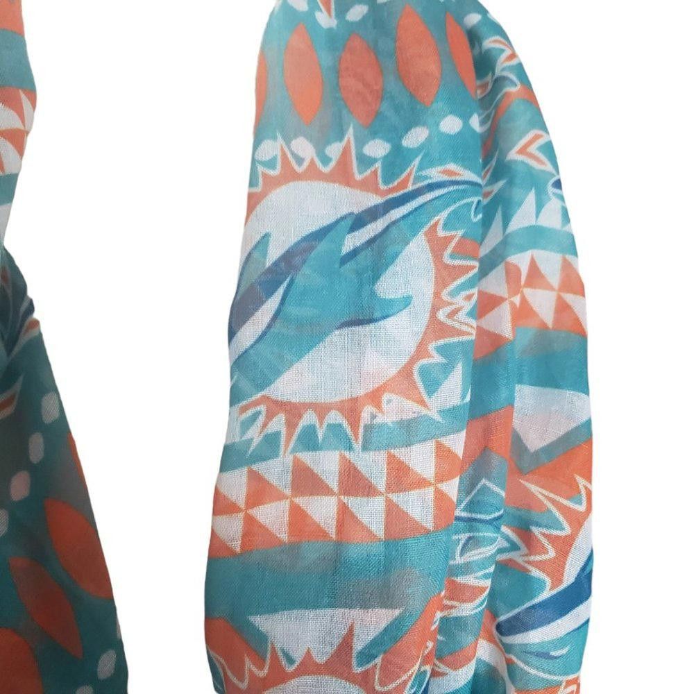 Designer CT820 Miami Dolphins NWOT Infinity Lightweight Scarf Size ONE SIZE - 3 Thumbnail