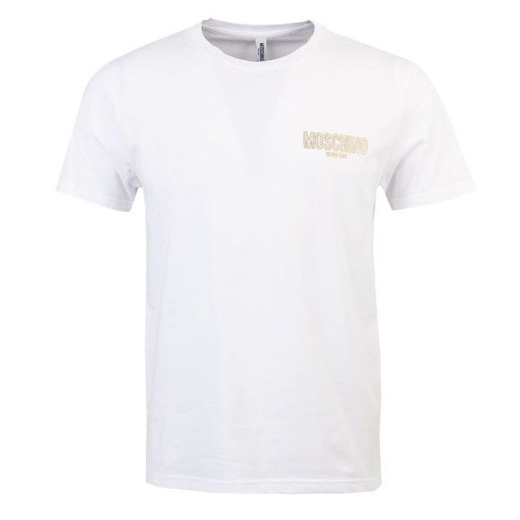 Moschino o1y0225 Logo Crewneck T-Shirt in White Size US L / EU 52-54 / 3 - 1 Thumbnail