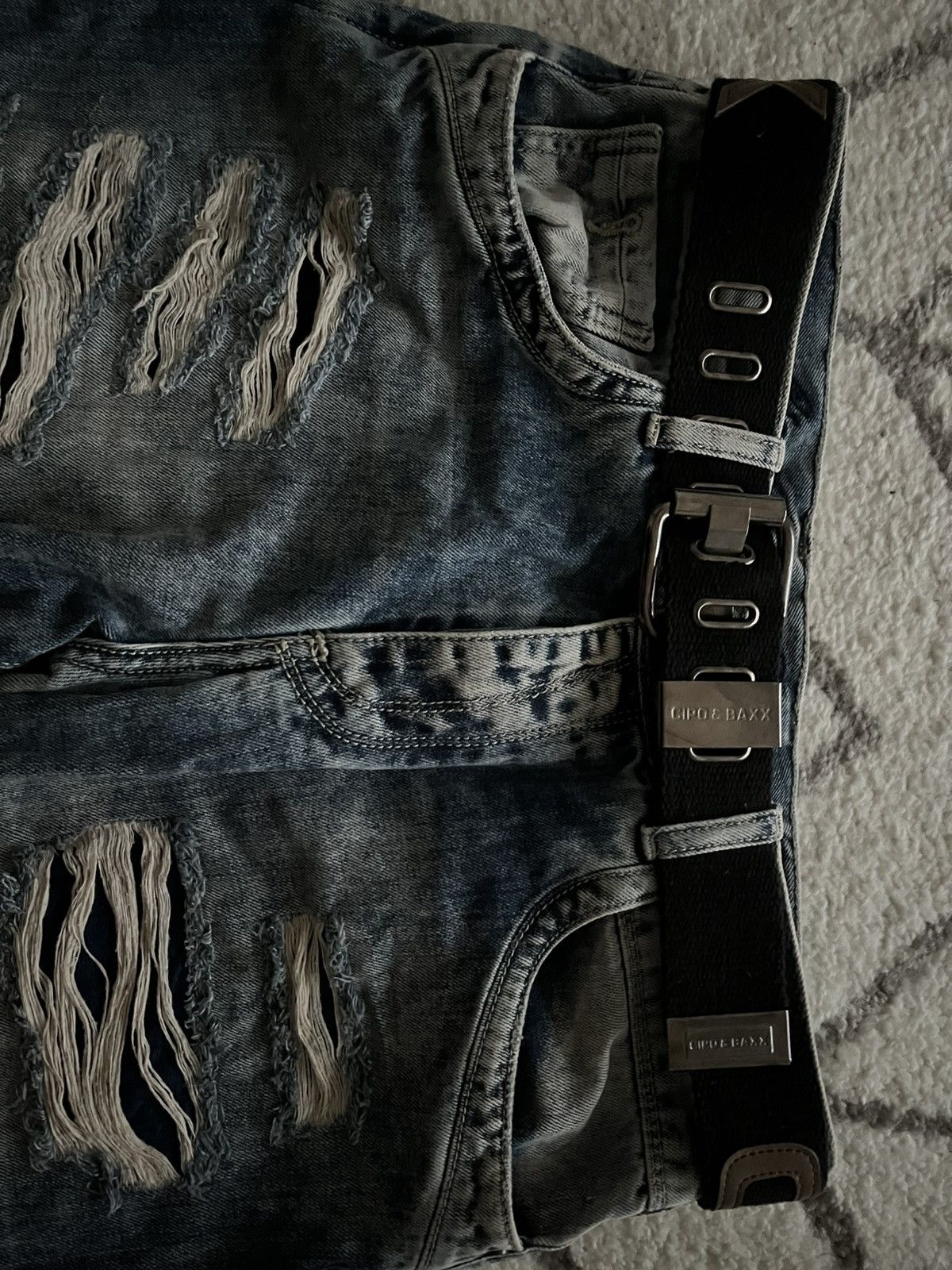 Japanese Brand Cipo & Baxx denim with belt Size US 32 / EU 48 - 9 Thumbnail