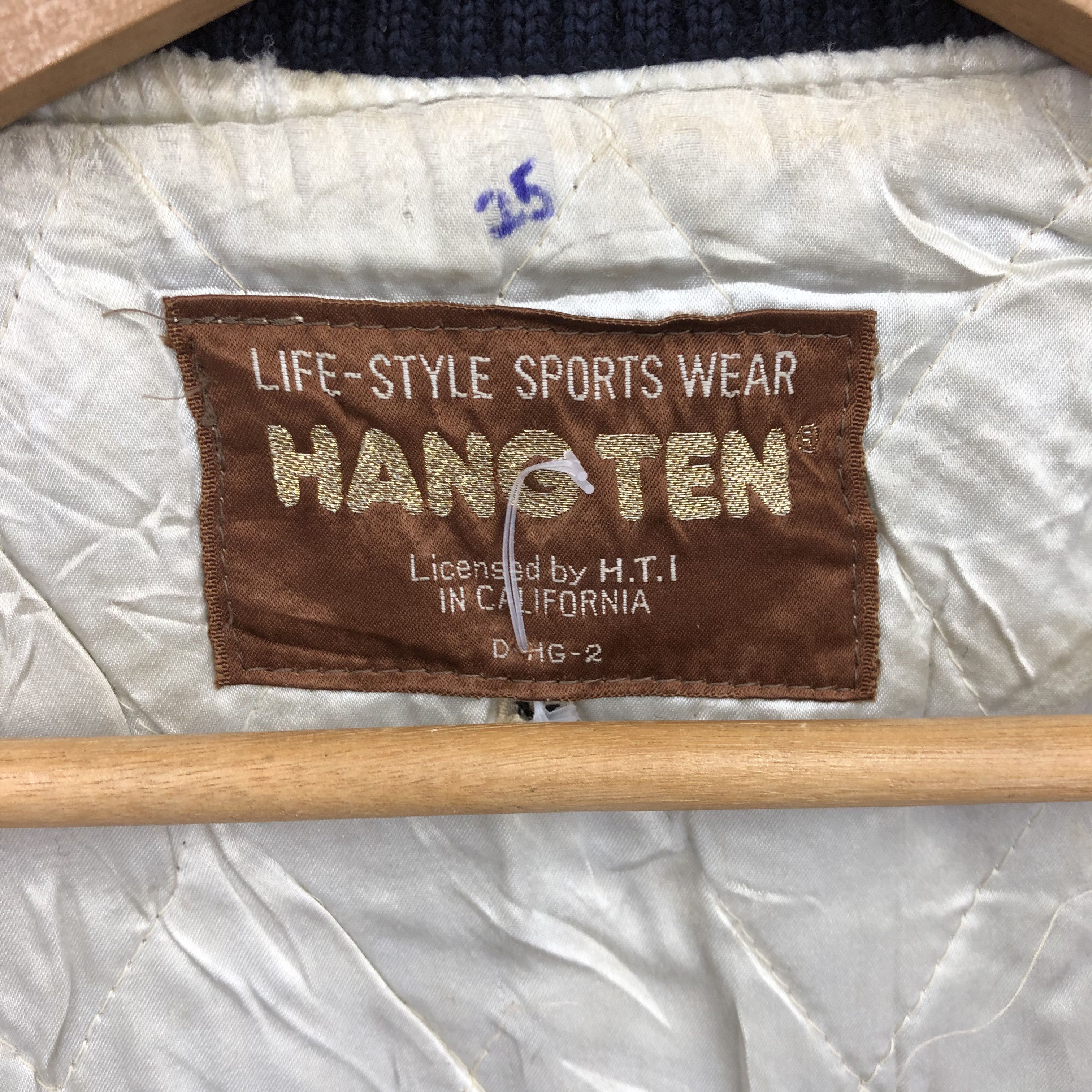 Vintage Vintage 70s Hangten Varsity Leather Wool Jackets Size M / US 6-8 / IT 42-44 - 7 Thumbnail