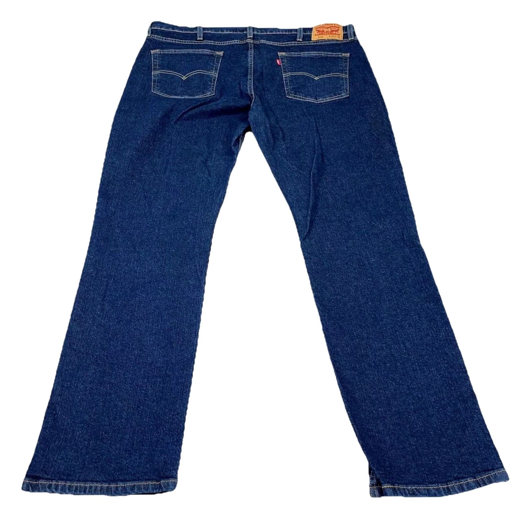 Levi's Levi's 514 Jeans Men 40x32 Slim Straight Dark Wash Denim Pants Stretch Size US 40 / EU 56 - 2 Thumbnail