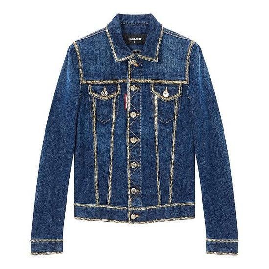 Dsquared2 DSQUARED2 chain-detailed cropped denim jacket Size M / US 6-8 / IT 42-44 - 10 Thumbnail