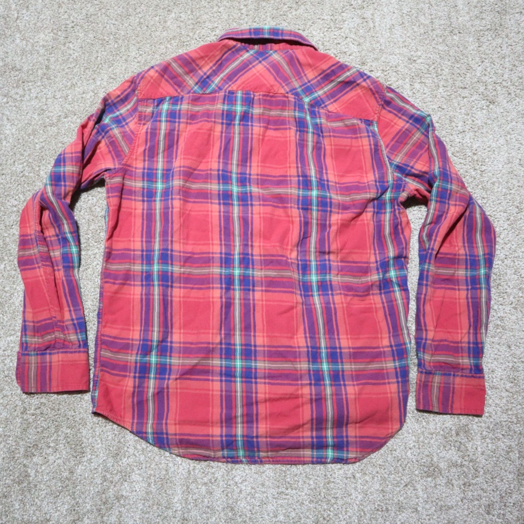 American Eagle Outfitters VINTAGE American Eagle Outfitters Button-Up Shirt Mens M Plaid Red Blue 90s Concert Style Size US M / EU 48-50 / 2 - 8 Thumbnail