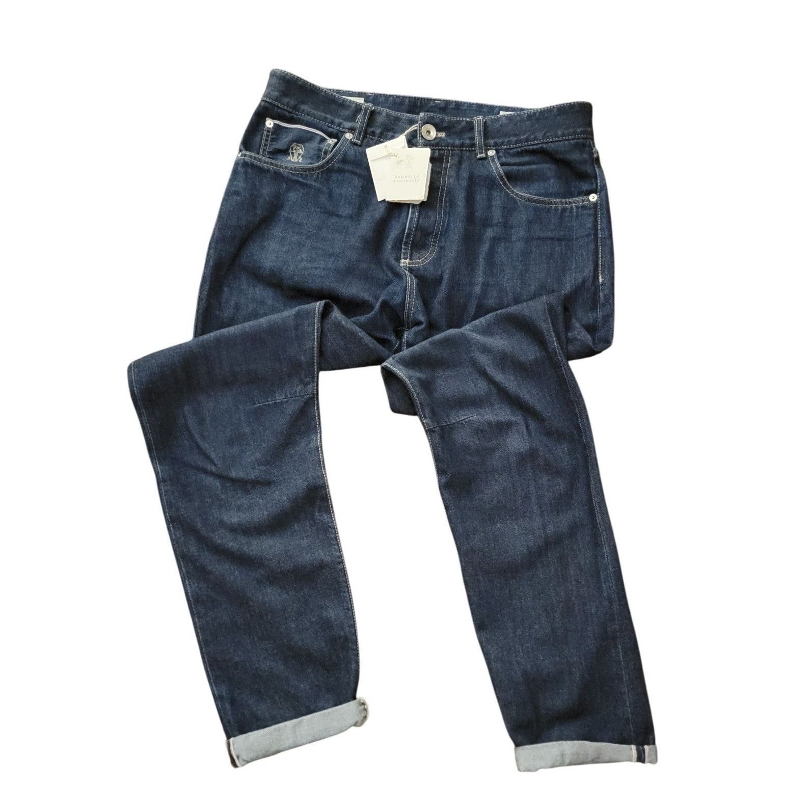 Brunello Cucinelli Brunello Cucinelli Luxury Denim Jeans Leisure Fit IT 48 (34W Size US 34 / EU 50 - 1 Thumbnail