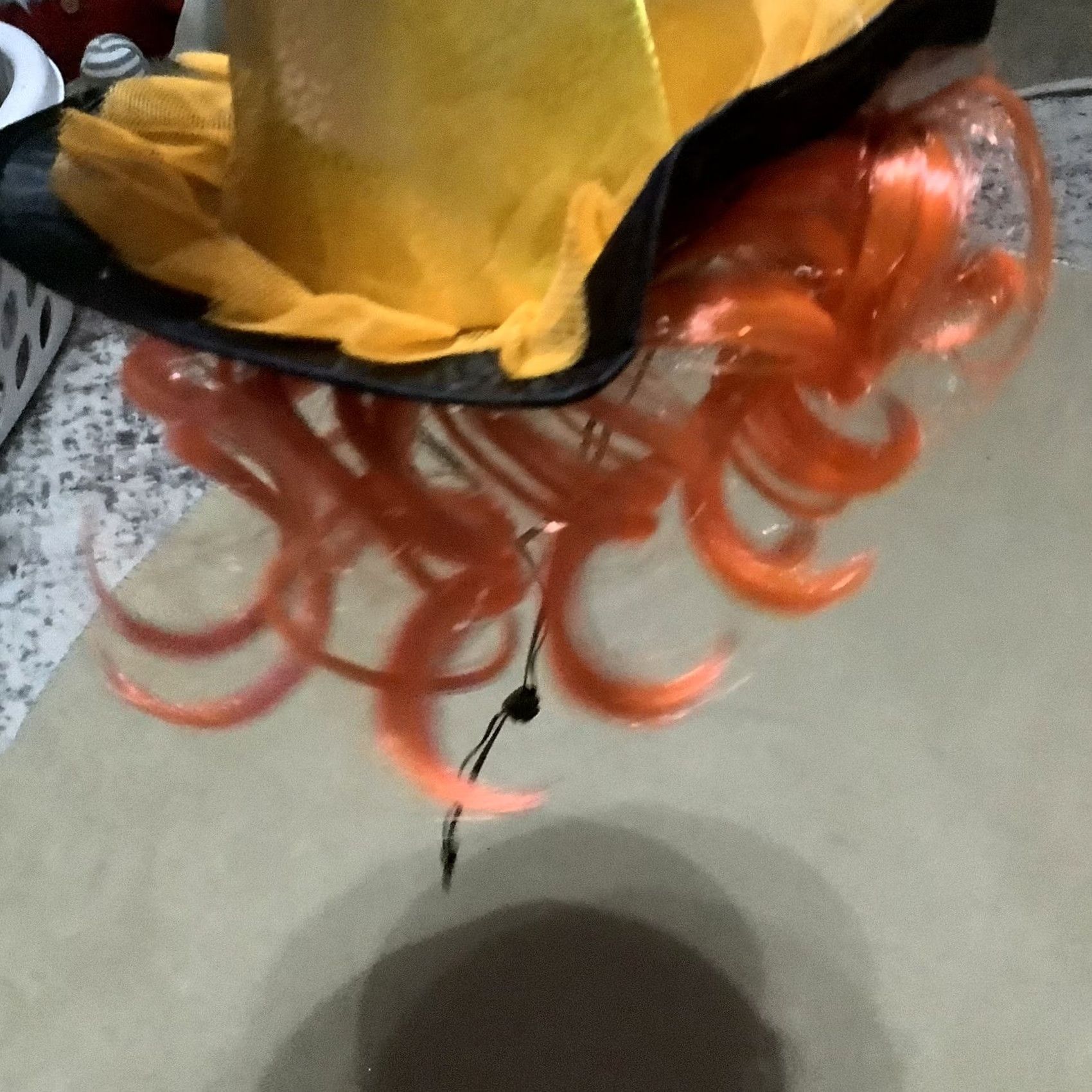 Vintage Witch Hat Orange Gold L/XL Cat dog candycorn Size ONE SIZE - 5 Thumbnail