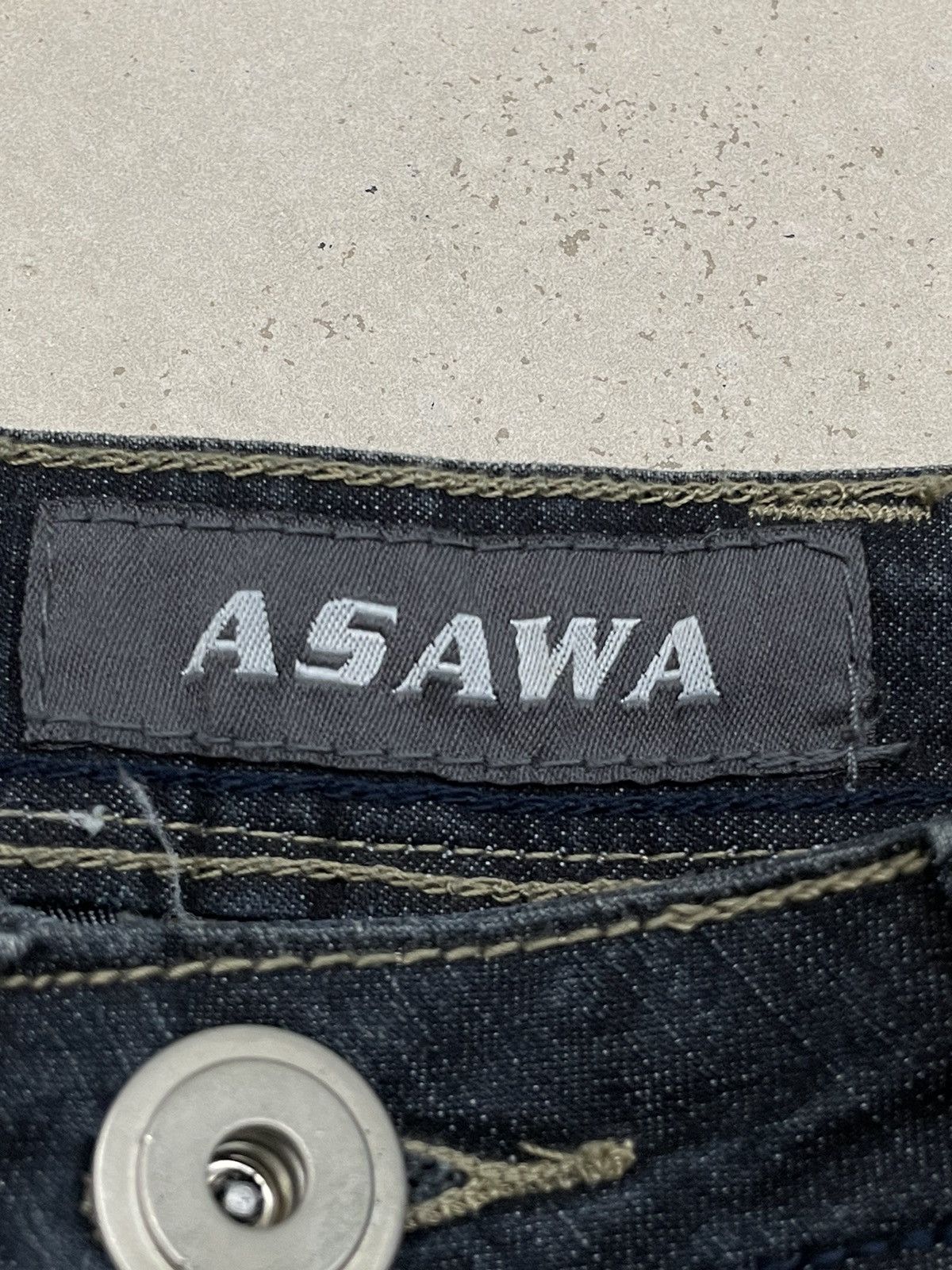 Japanese Brand × Le Grande Bleu (L.G.B.) Asawa Japanese Flare Bell Bottom Raw Denim Pants Size US 27 - 12 Thumbnail