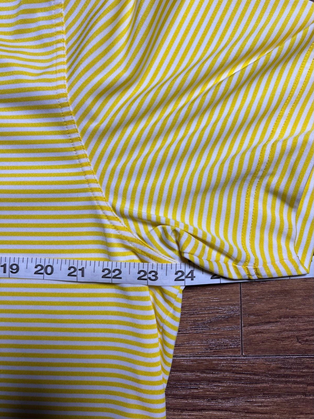 Cutter & Buck Cutter & Buck Men's MoistureWicking Drytec Yellow/White Polo Size US XL / EU 56 / 4 - 7 Thumbnail