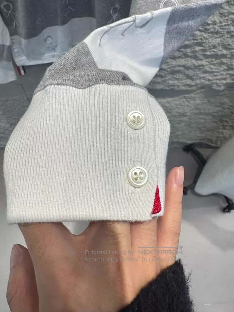 Thom Browne Thom Browne Long-sleeve Polo Shirt in Grey Size US XS / EU 42 / 0 - 5 Thumbnail