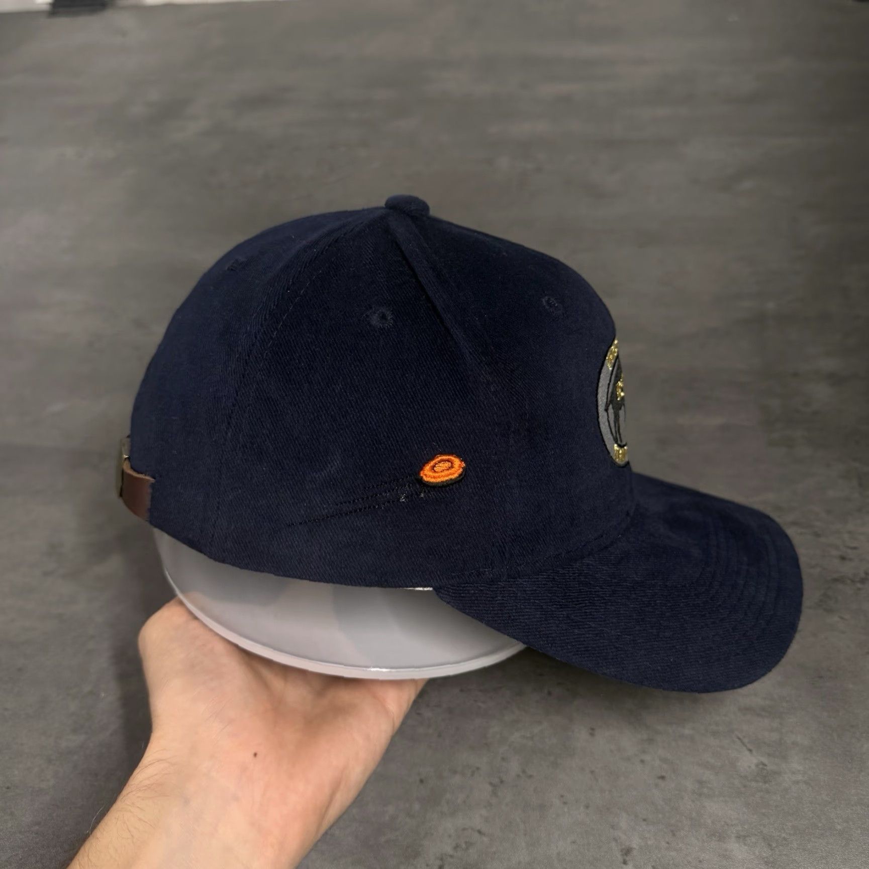 New Era VINTAGE Skeet Trap Clay Shooting Hat Navy Gold Trucker New Era Hunting Gun Cap Size ONE SIZE - 4 Thumbnail