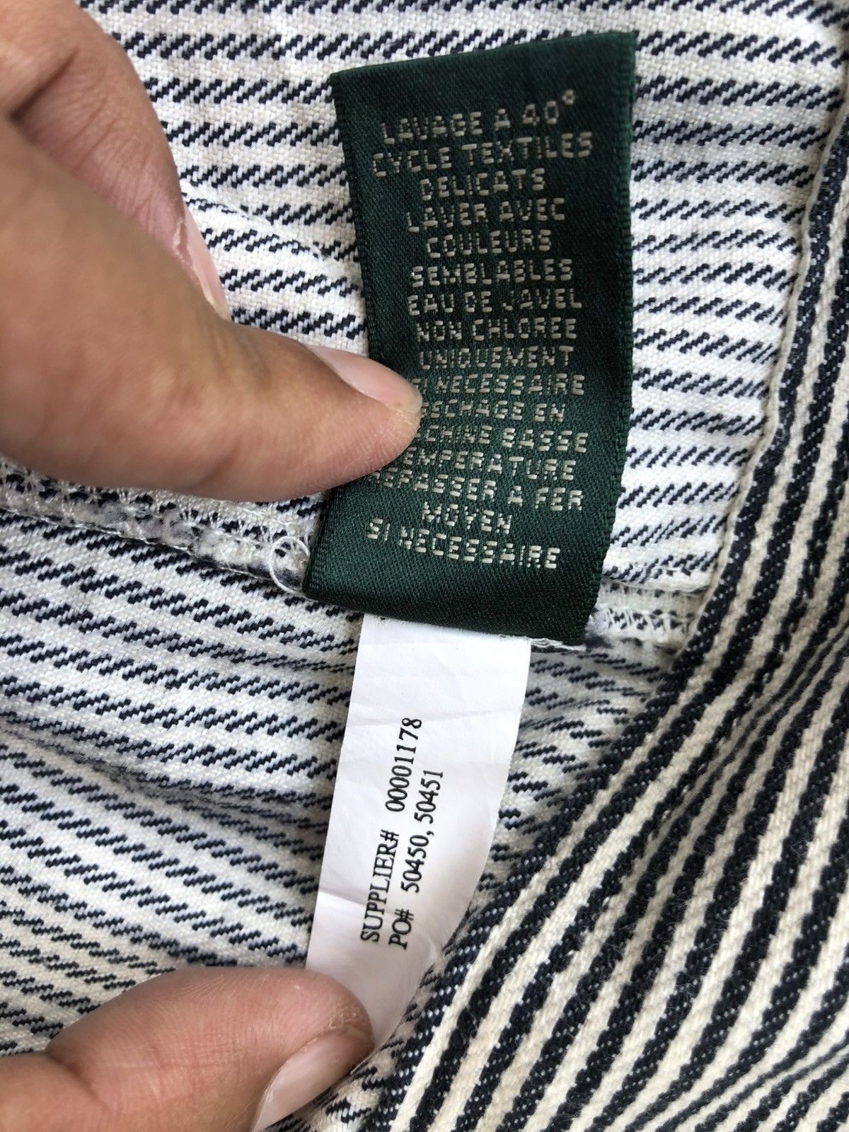 Lauren Ralph Lauren LRL Ralph Lauren Hickory Stripe Denim Jacket Size US S / EU 44-46 / 1 - 23 Thumbnail