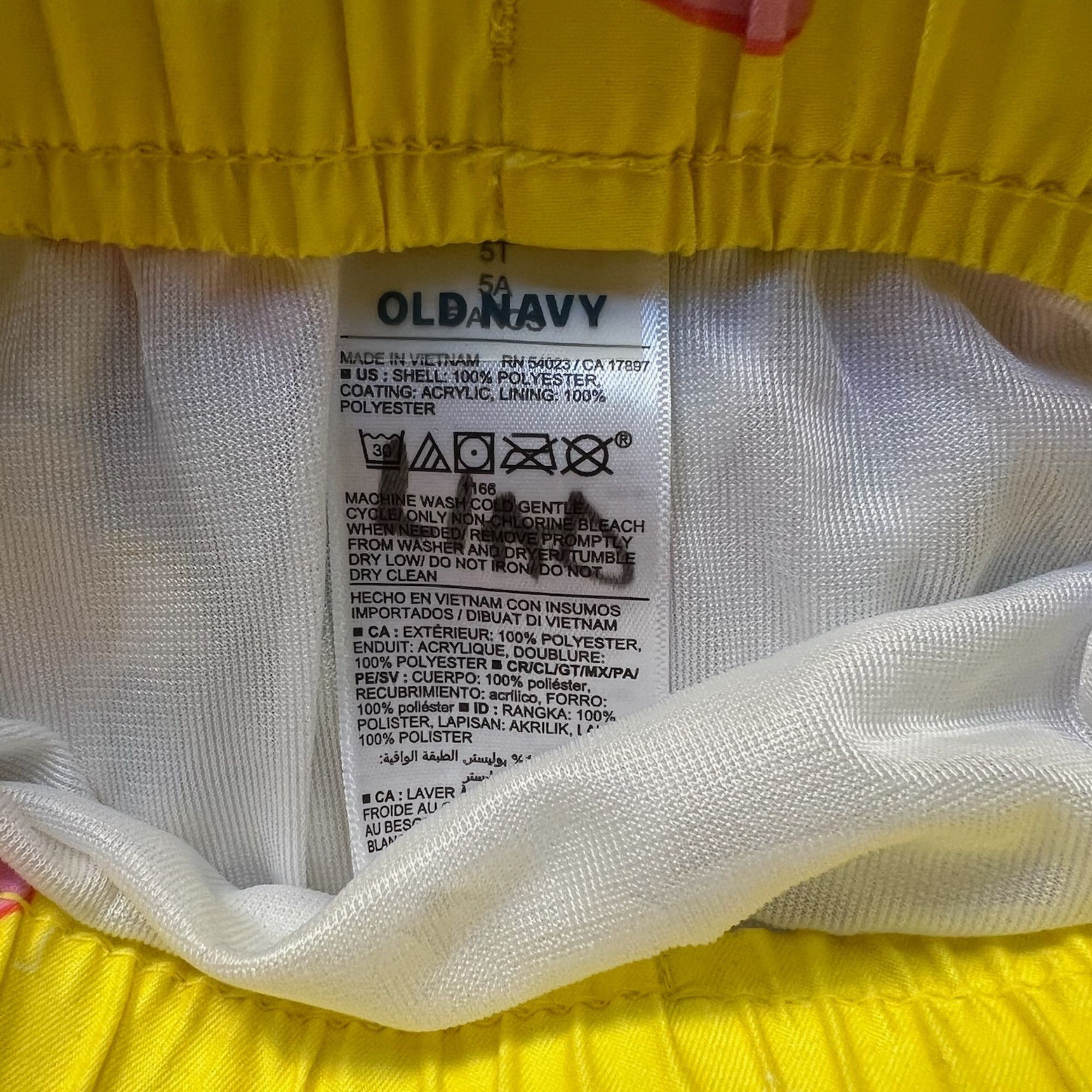 Old Navy Old Navy Kids 5T Printed Swim Trunks Green Surfing Cat Desig Size US 26 / EU 42 - 4 Thumbnail