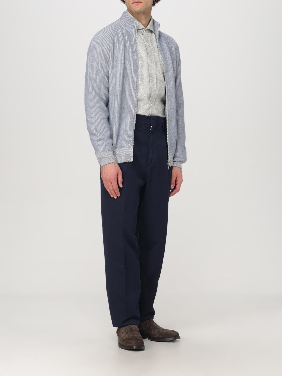 Brunello Cucinelli o1y0526 Casual Pant in Navy Blue Size US 38 / EU 54 - 5 Thumbnail