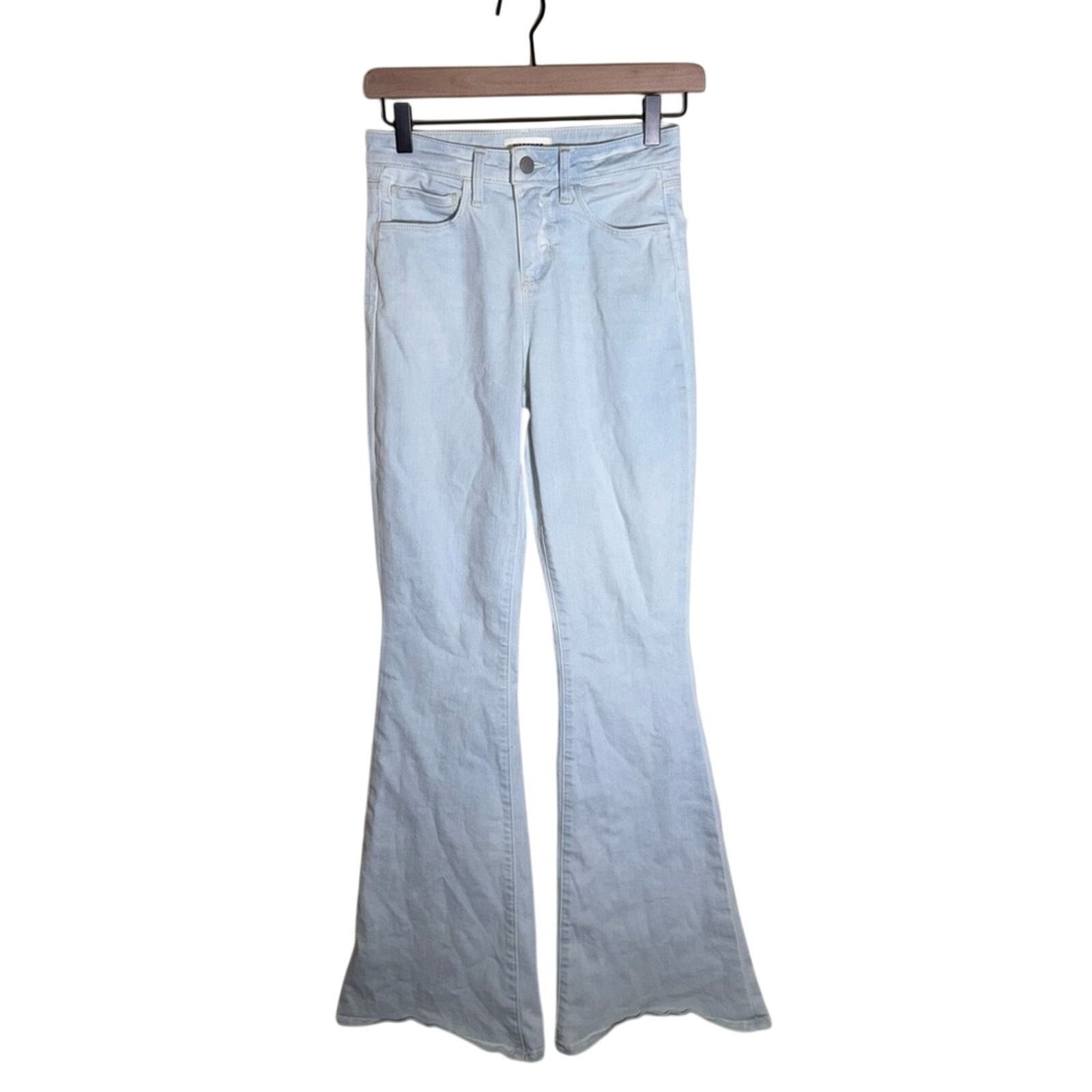 L'AGENCE L'AGENCE Marty high waist light wash flare denim jeans 23 Size 23" - 1 Thumbnail