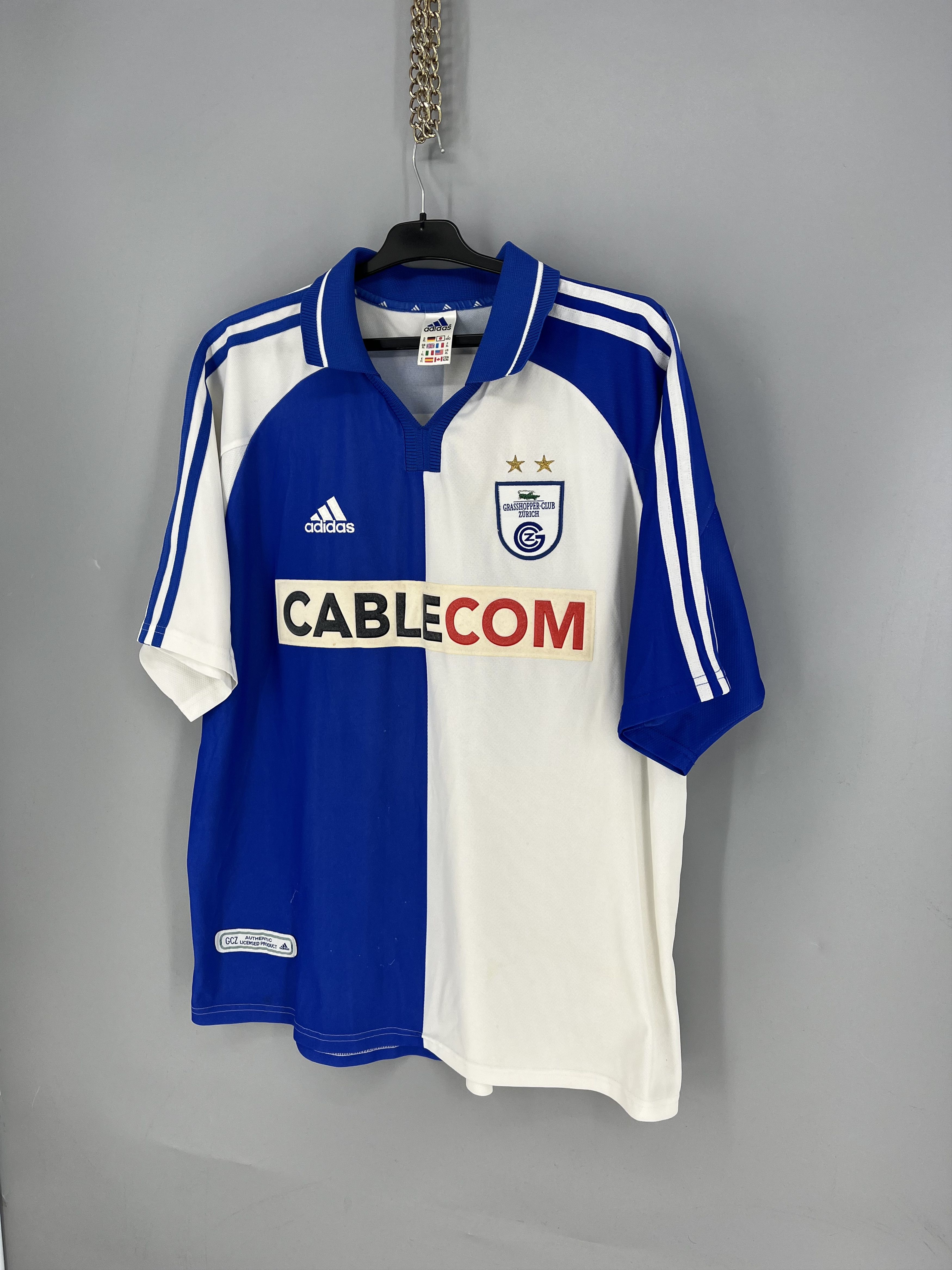 Adidas GRASSHOPPER 2001 2002 HOME SHIRT JERSEY ADIDAS Size US XL / EU 56 / 4 - 3 Thumbnail