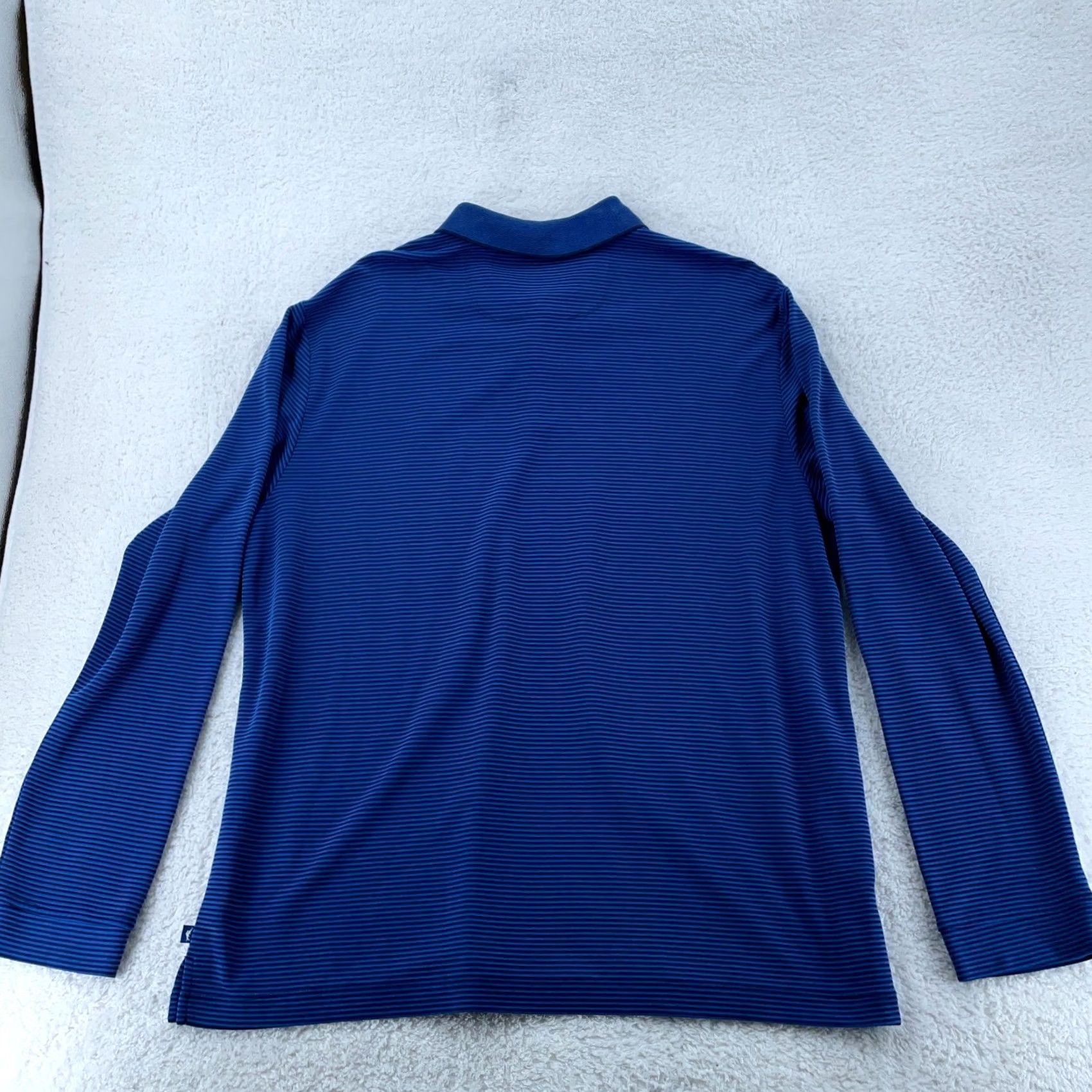 Tommy Bahama Tommy Bahama Polo Shirt Mens XL Blue Striped Long Sleeve Collared Shirt Size US XL / EU 56 / 4 - 4 Thumbnail