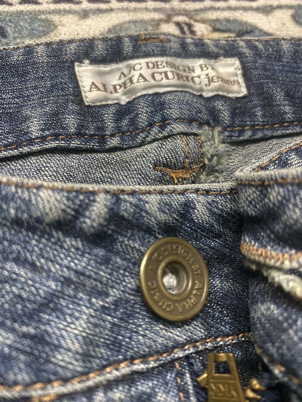 Alpha Industries × Designer × Japanese Brand 🔥 FLARED x A/C DESIGN x ALPHA CUBIC Size 29" - 4 Thumbnail
