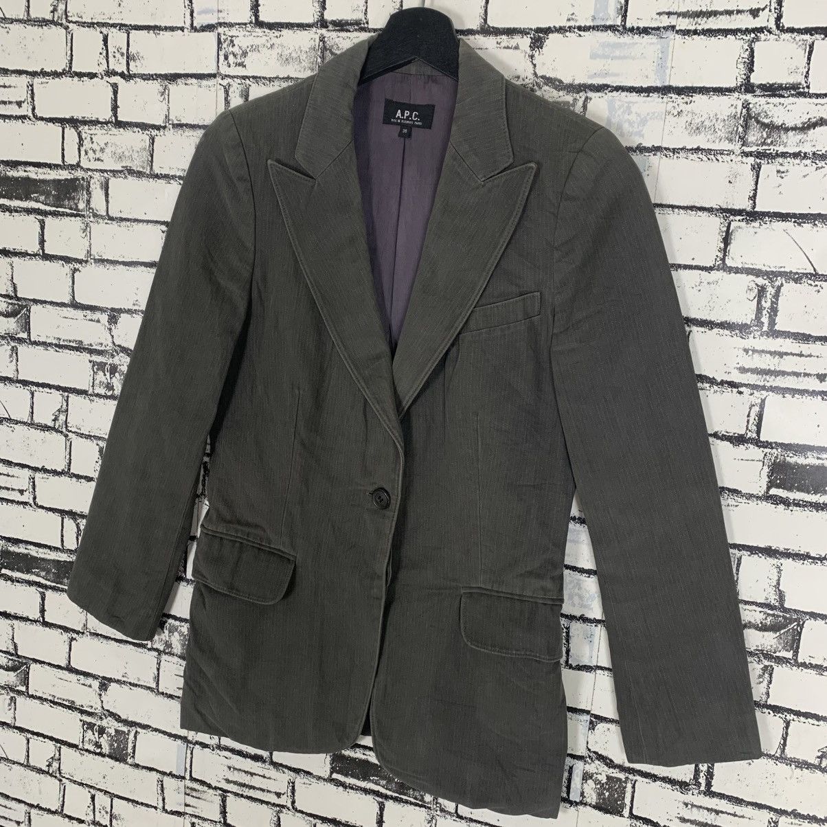 A.P.C. APC Denim Sport Blazer Jacket Size XS / US 0-2 / IT 36-38 - 2 Thumbnail