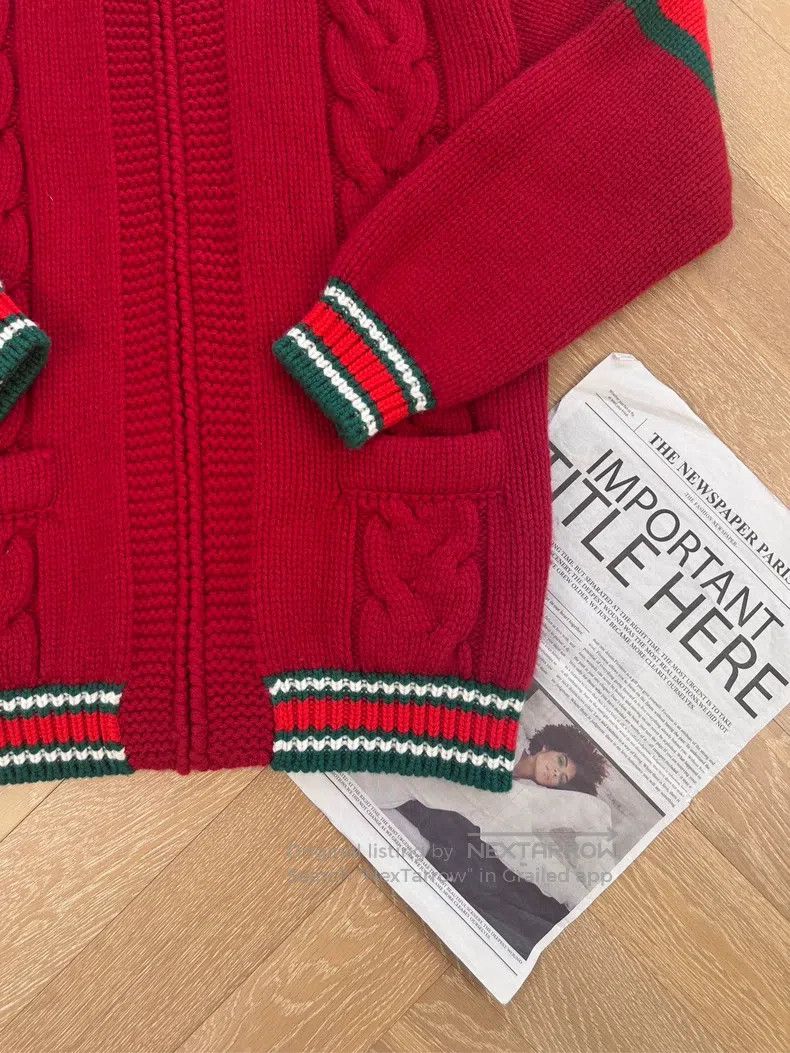 Gucci Gucci Twisted knitted zipper knitted sweater cardigan coat Size M / US 6-8 / IT 42-44 - 3 Thumbnail