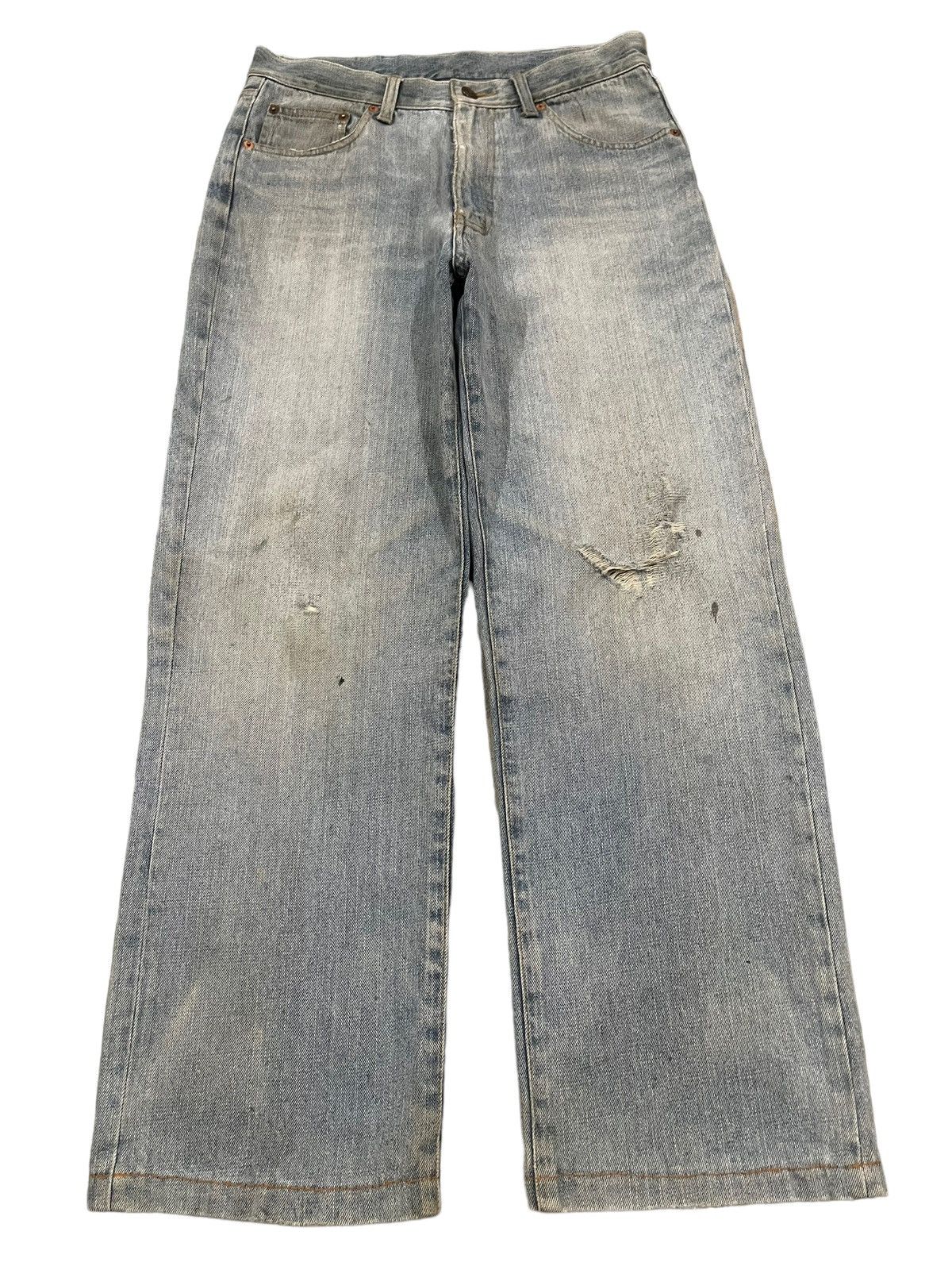 Fubu Vintage Japanese Brand Blue Wash Style Baggy Jeans Size US 30 / EU 46 - 1 Thumbnail