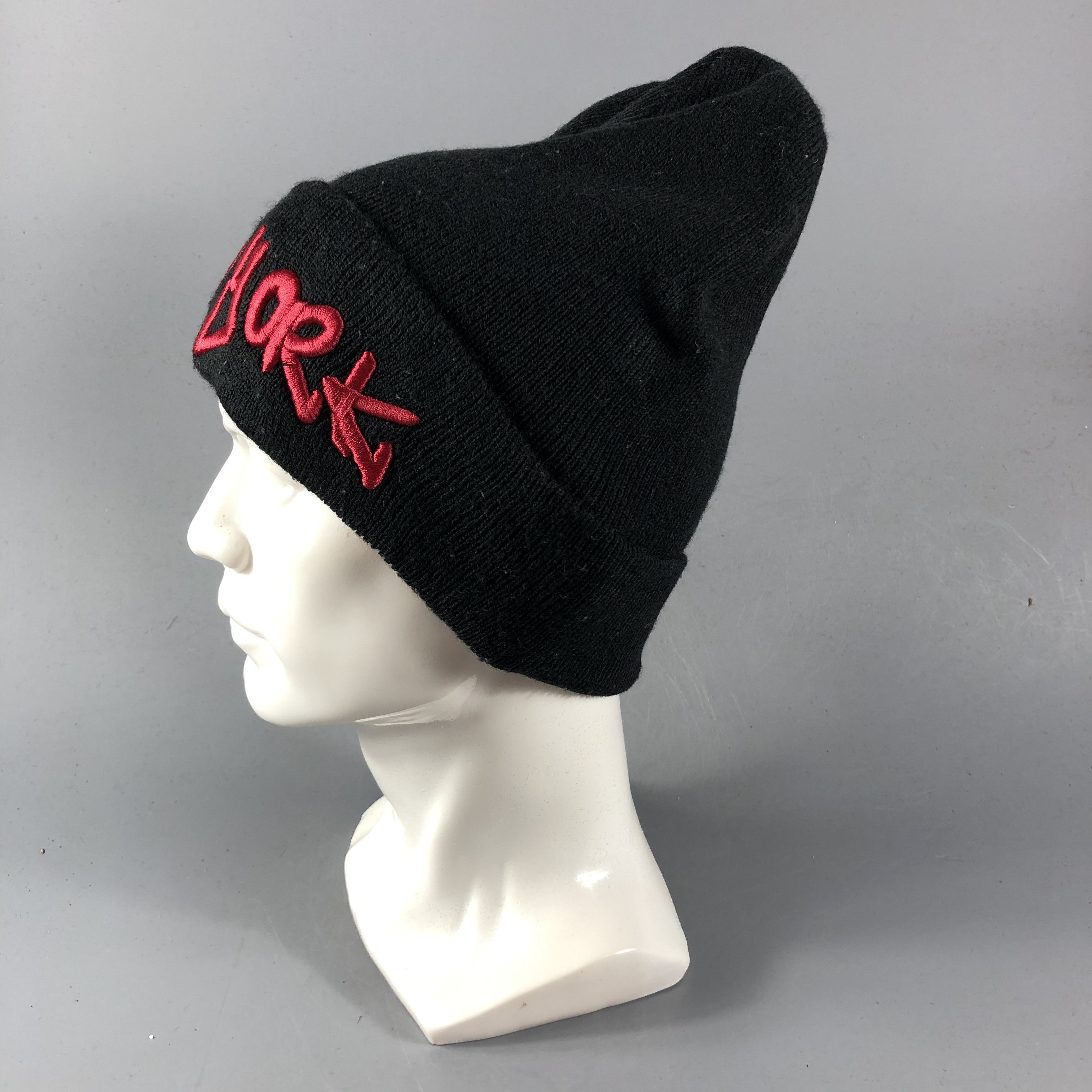 Vintage New York Knit Black Beanie Snowcap Snow Hat B615 Size ONE SIZE - 2 Thumbnail
