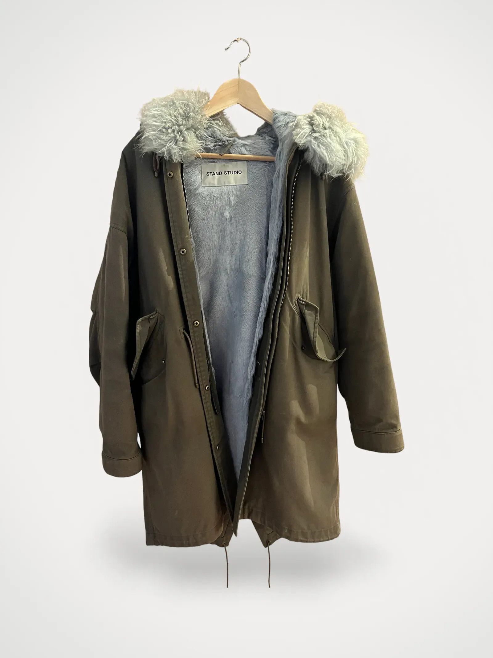 Stand Studio Fur Faux Fur in Green, Women's (Size Xs)