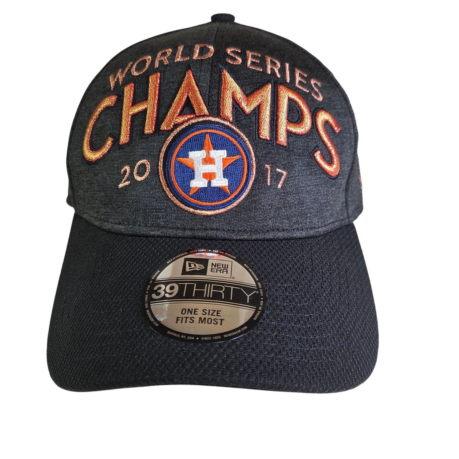 New Era New Era 39THIRTY Houston Astros 2017 Champs Hat OSFM Size ONE SIZE - 1 Thumbnail