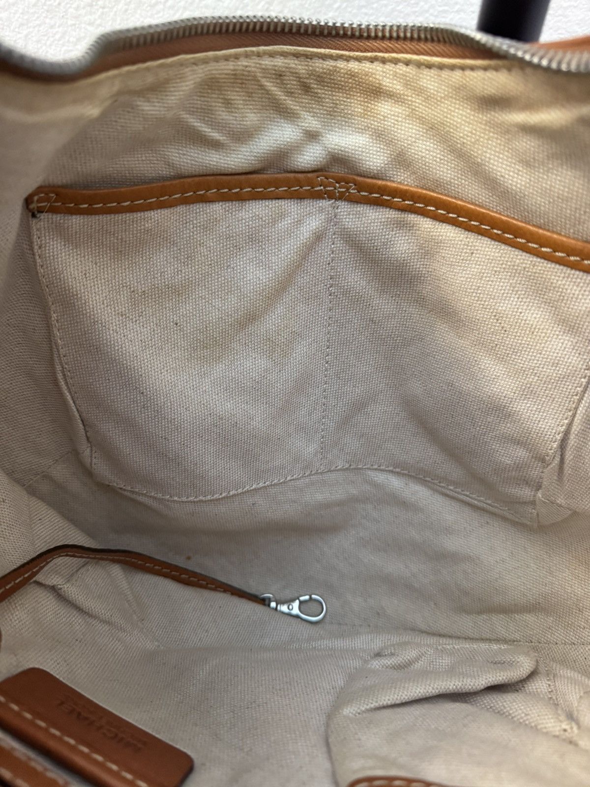 Michael Kors × Vintage Vintage Michael Kors Brown Leather Hobo Handbag Size ONE SIZE - 11 Thumbnail
